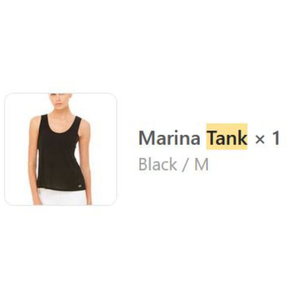 Alo Yoga Marina Tank - Size Medium - Picture 2 of 6